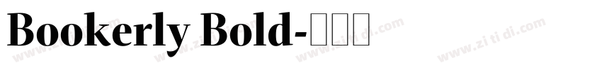 Bookerly Bold字体转换
